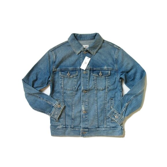 NWT AG Jeans Adriano Goldschmied Nancy 17 Year Grunge Boyfriend Denim Jacket XS